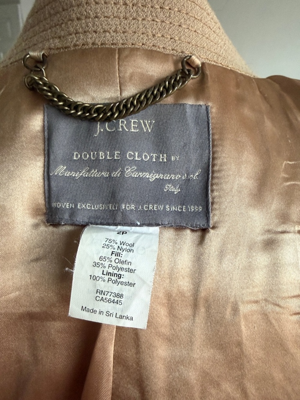 Tailored Camel Single-Breasted Trench Coat - Picture 12 of 13